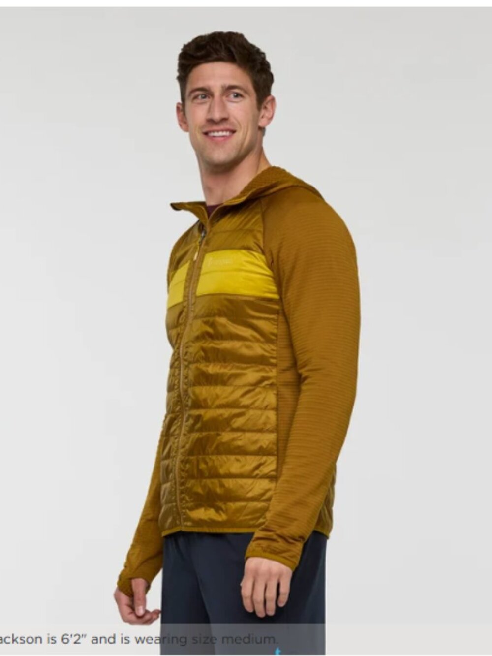 Cotopaxi Men's Medium Capa Hybrid Insulated Jacket Bronze Dark Yellow NWT